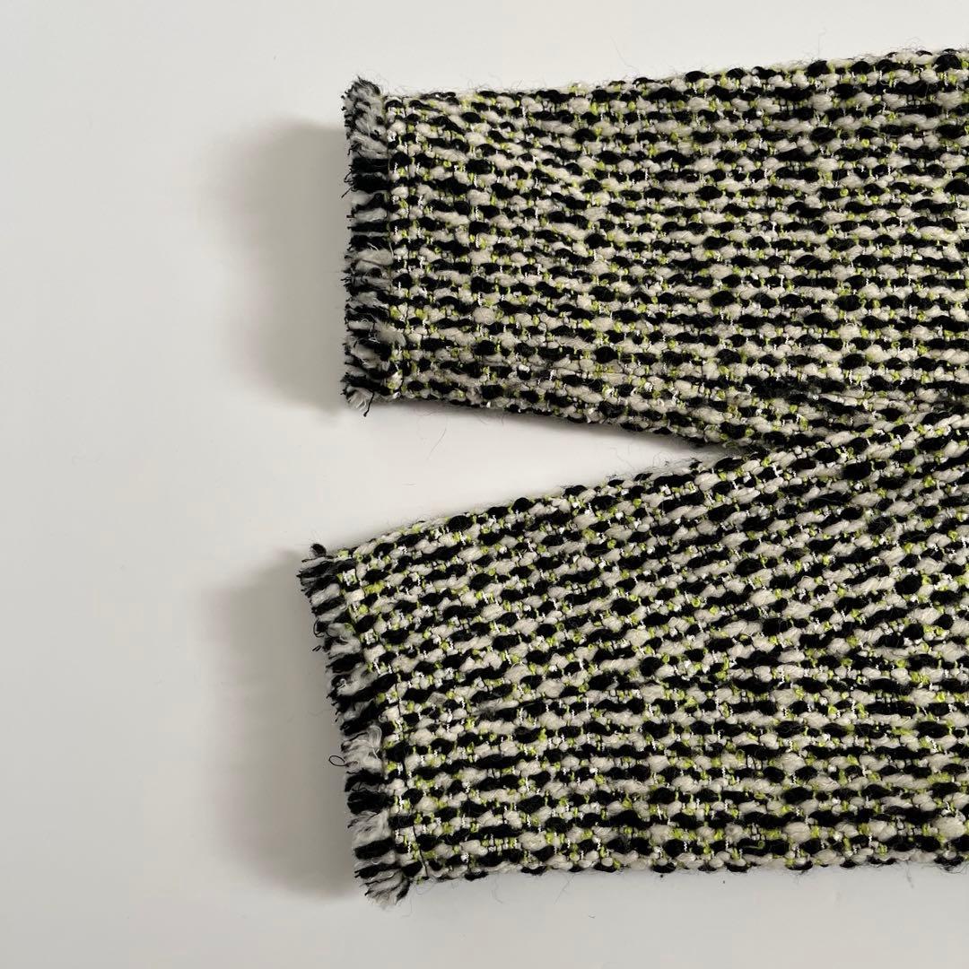 美品✨JOURNAL STANDARD ツイード フリンジ ノーカラージャケット