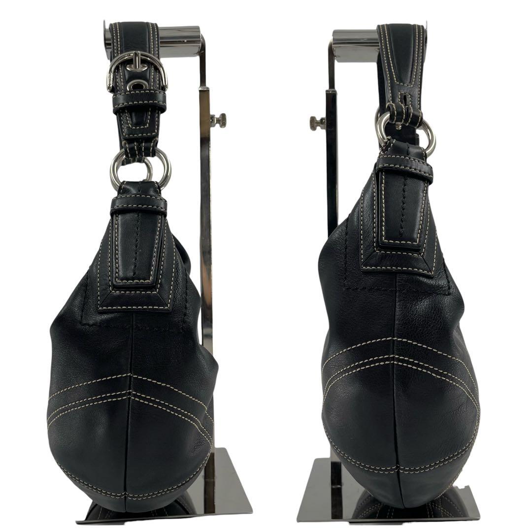 バッグ old coach shoulder bag hobo black y2k