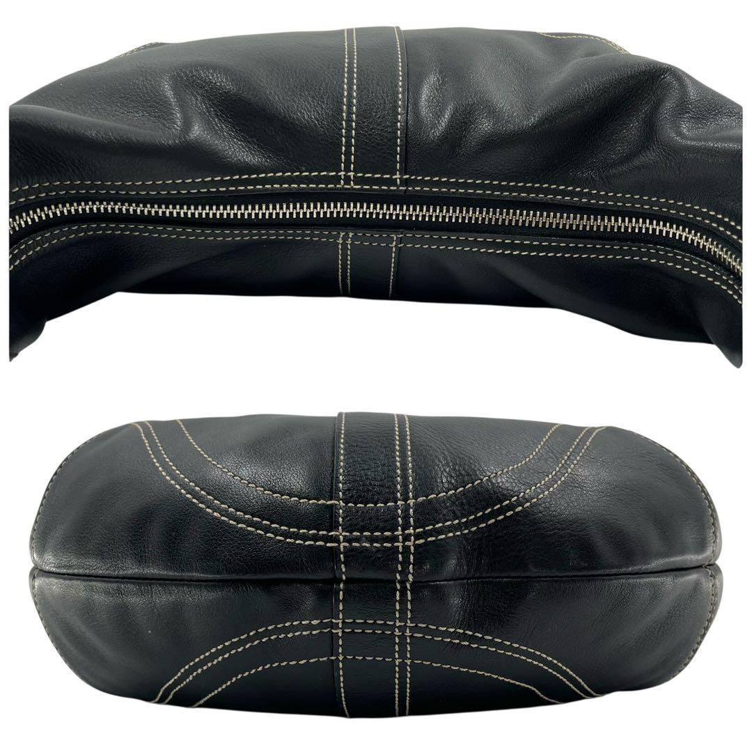 バッグ old coach shoulder bag hobo black y2k