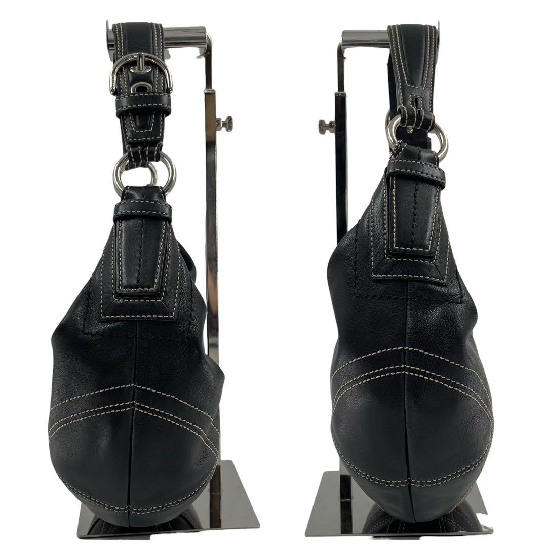 バッグ old coach shoulder bag hobo black y2k