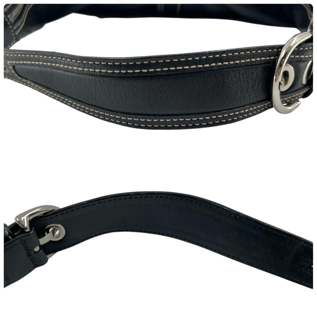 バッグ old coach shoulder bag hobo black y2k