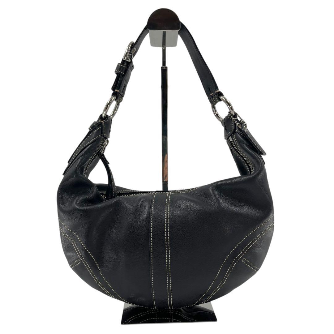 バッグ old coach shoulder bag hobo black y2k
