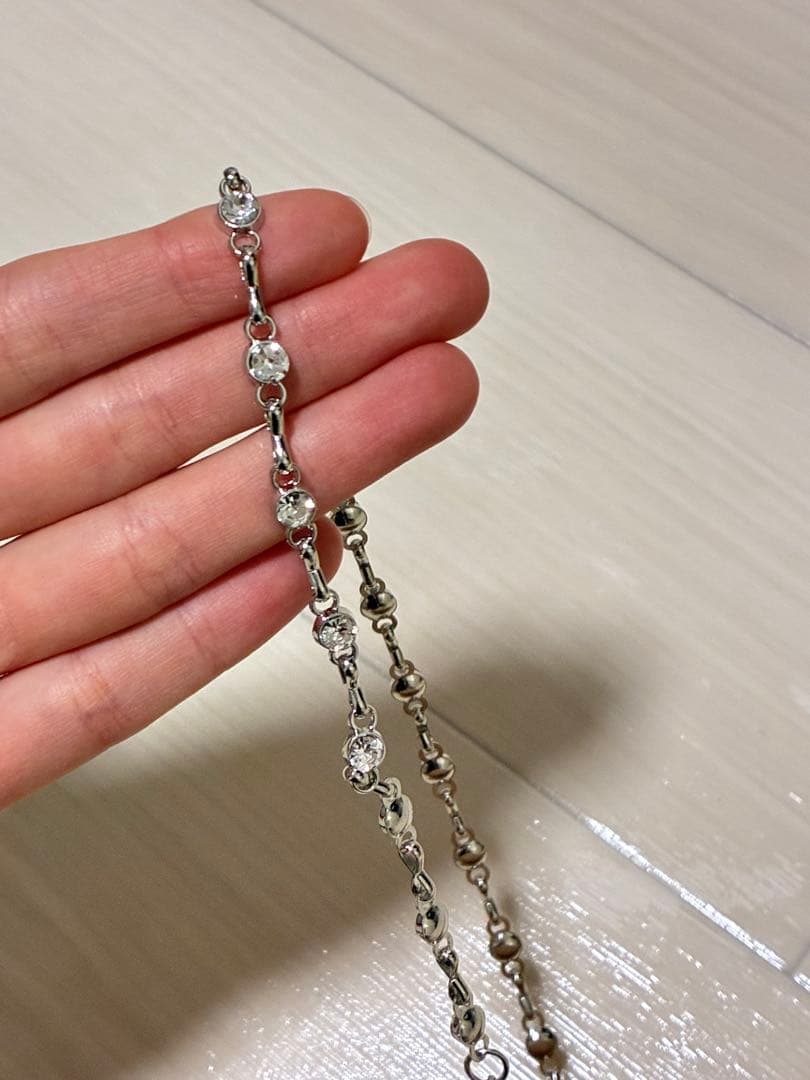 【即日発送】elmyu ファーポンチョカーデ×チェーンワンピset パーティー白