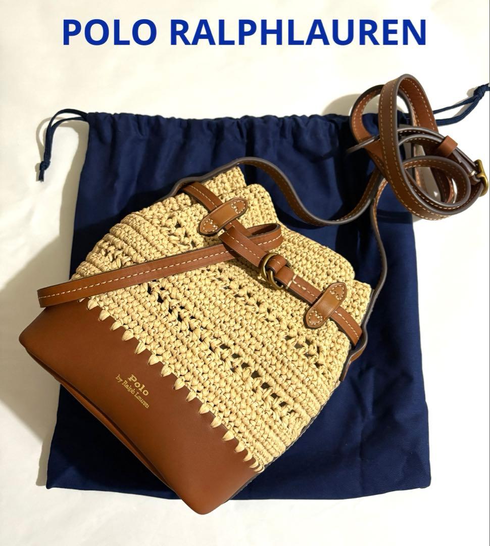 未使用　ポロラルフローレン　カゴバッグ　ショルダーバッグ