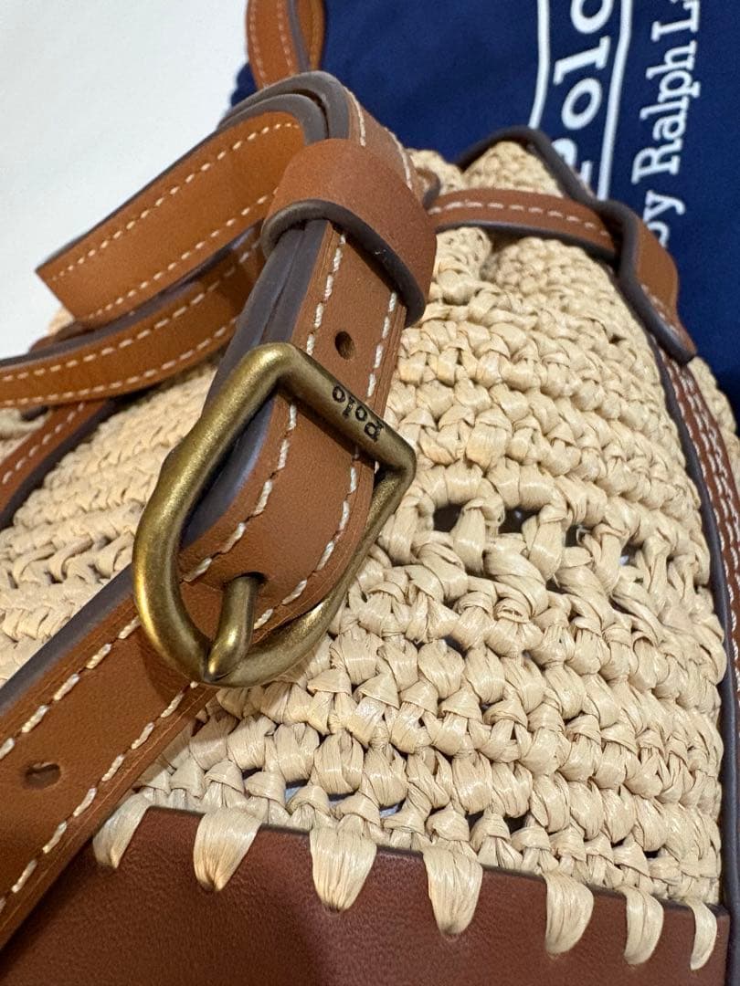 未使用　ポロラルフローレン　カゴバッグ　ショルダーバッグ