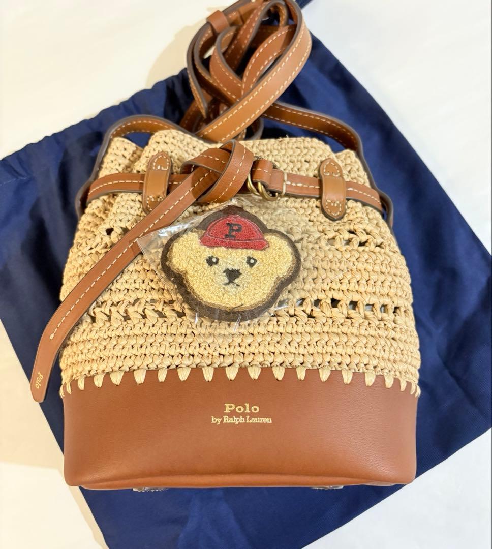 未使用　ポロラルフローレン　カゴバッグ　ショルダーバッグ