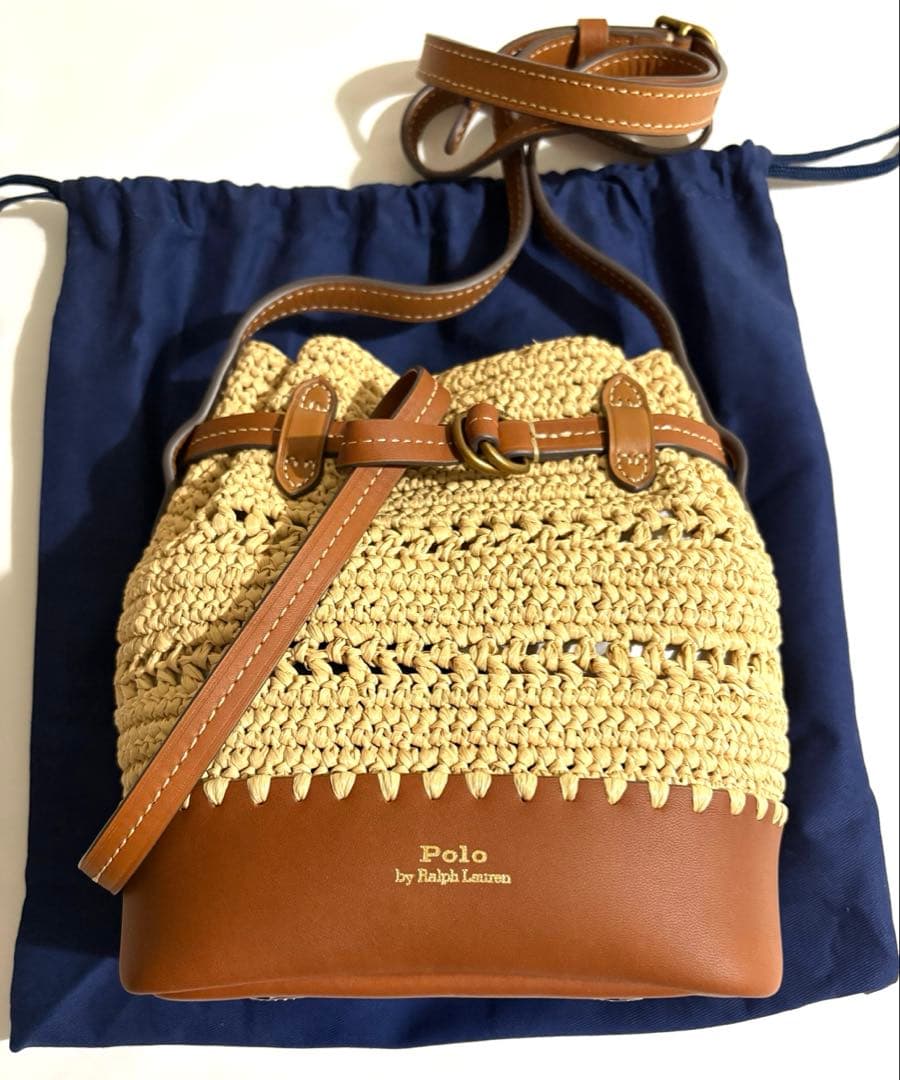 未使用　ポロラルフローレン　カゴバッグ　ショルダーバッグ