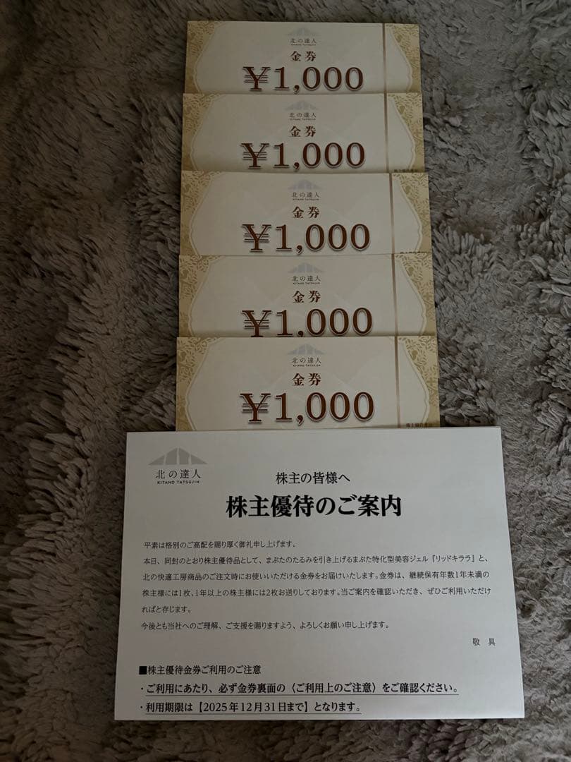 リッドキララ 10g×4本セット 割引券 1000円×5枚 北の快適工房