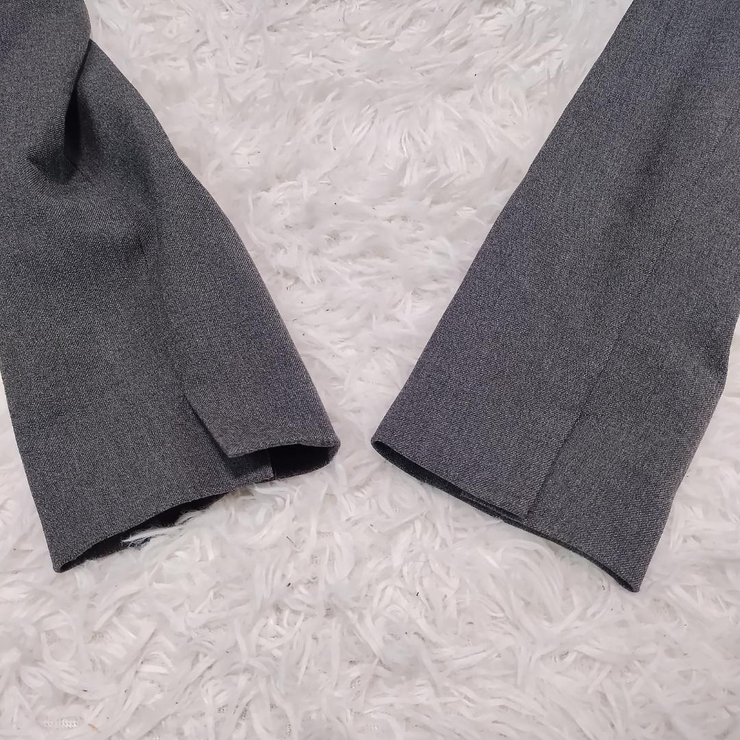 【美品】PLST セットアップ スカートスーツ 洗濯可 ウォームリザーブ グレー