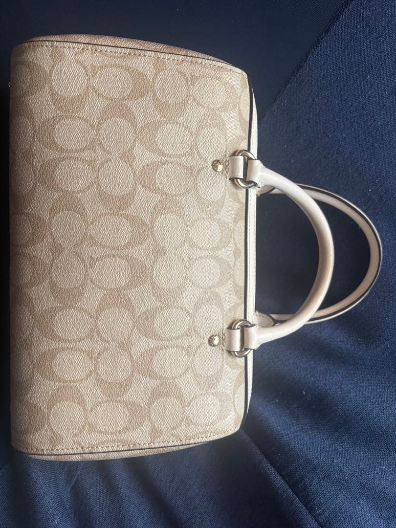 __sq341　Coach ショルダーバッグ ベージュ ロゴ