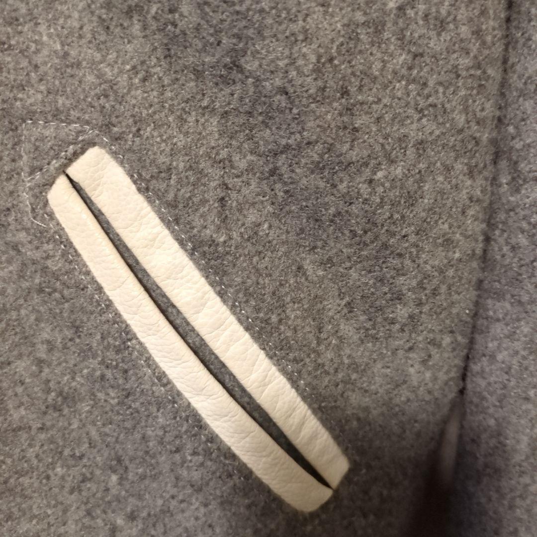 SKOOKUMアメリカ製アワードジャケット　オフホワイト　グレー　ホワイト