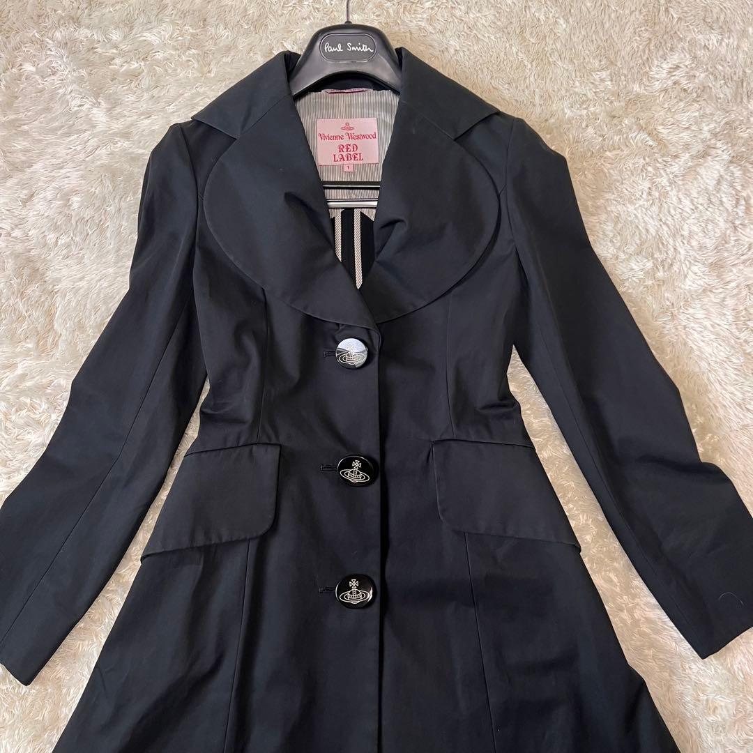 ヴィヴィアンウエストウッド ロングコート ハート襟 フレア ラブジャケット