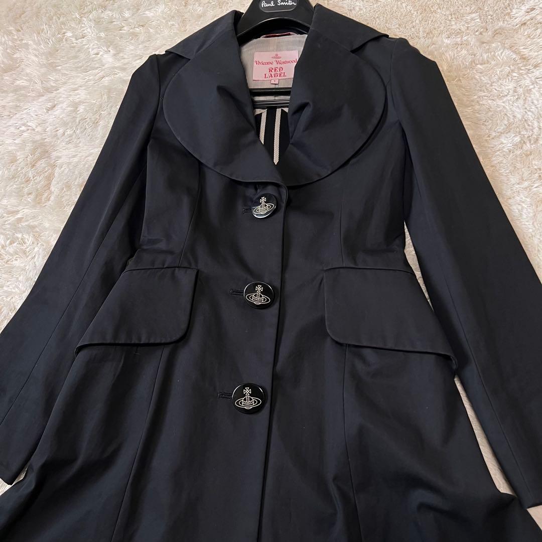 ヴィヴィアンウエストウッド ロングコート ハート襟 フレア ラブジャケット