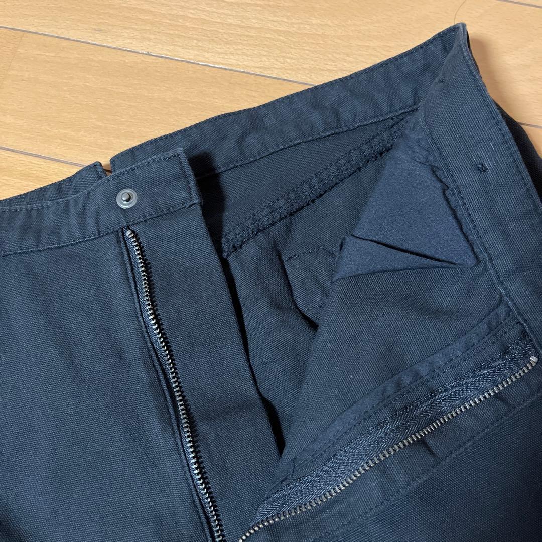 スピックアンドスパン サスペンダー付きワーカーパンツ　ブラック