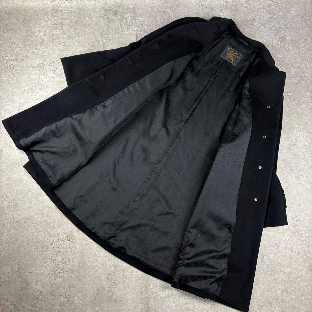 美品　バーバリー　BURBERRY アンゴラ　バルカラー　コート　Aライン 9