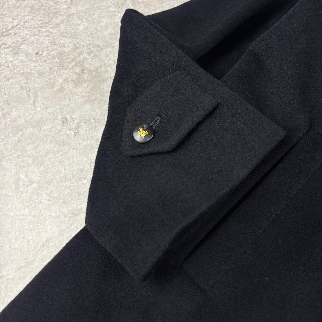 美品　バーバリー　BURBERRY アンゴラ　バルカラー　コート　Aライン 9
