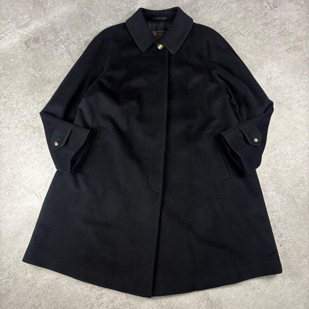 美品　バーバリー　BURBERRY アンゴラ　バルカラー　コート　Aライン 9