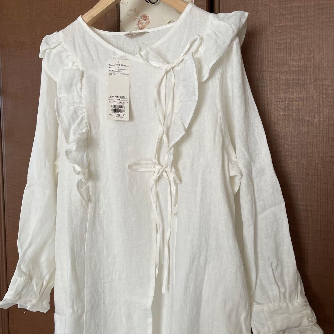 MAPLE新品サマンサモスモス立川限定アシンメトリーワンピース　オフ