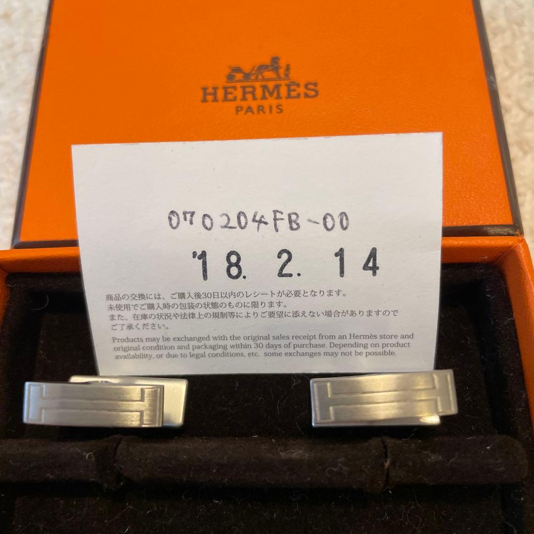 HERMES シルバー カフリンクス