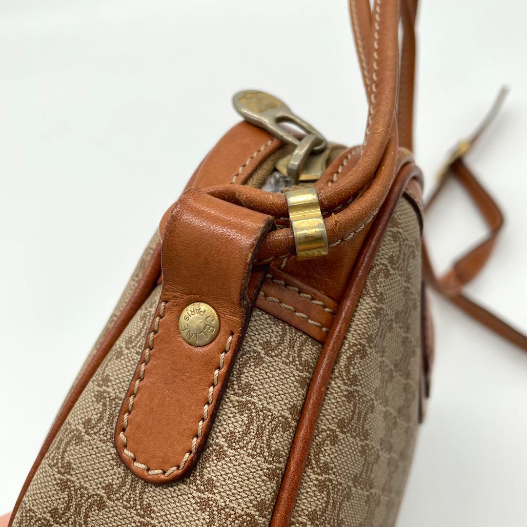 【美品】オールドセリーヌ　ショルダーバッグ　マカダム　ヴィンテージ　トリオンフ