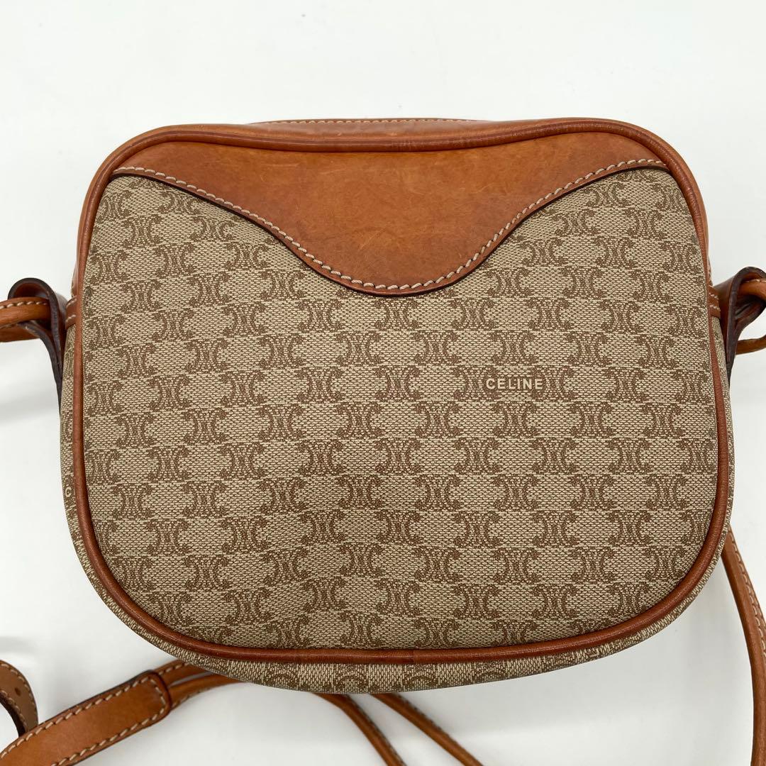 【美品】オールドセリーヌ　ショルダーバッグ　マカダム　ヴィンテージ　トリオンフ