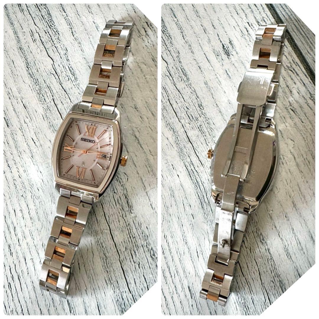 【動作OK】SEIKO ルキア 1B22-0AZ0 トノー 電波ソーラー