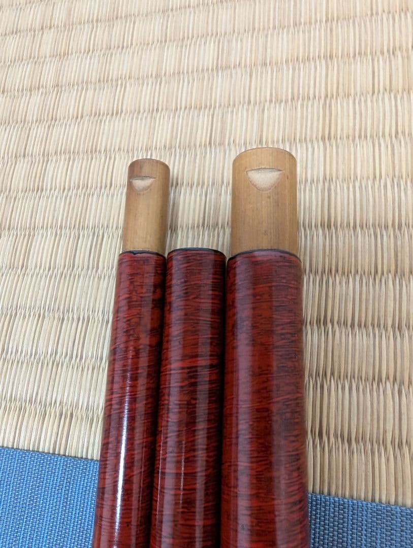小継ぎ竹竿　銘「竿福」12尺　 継ぎ数12本　３本仕舞　40ｃｍ