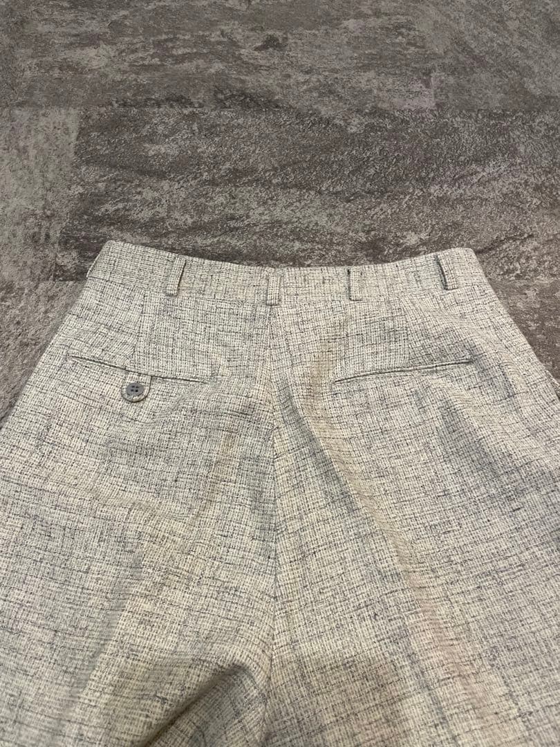 美品50sウールレーヨンスラックス　USA製　waldesジップ　両爪