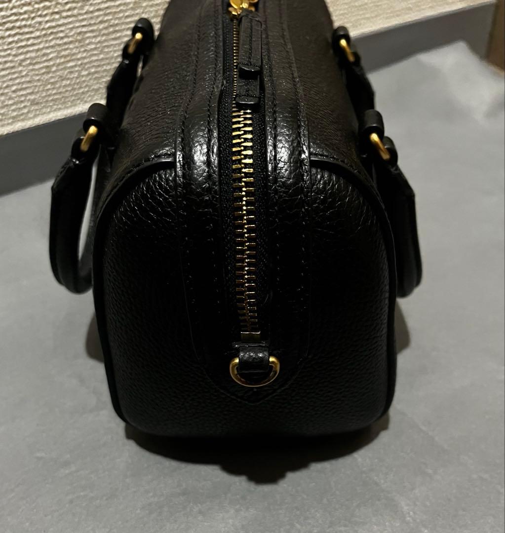 【最終お値下げ】トリーバーチ　ミニボストンバッグ　サッチェル　レザー　ブラック