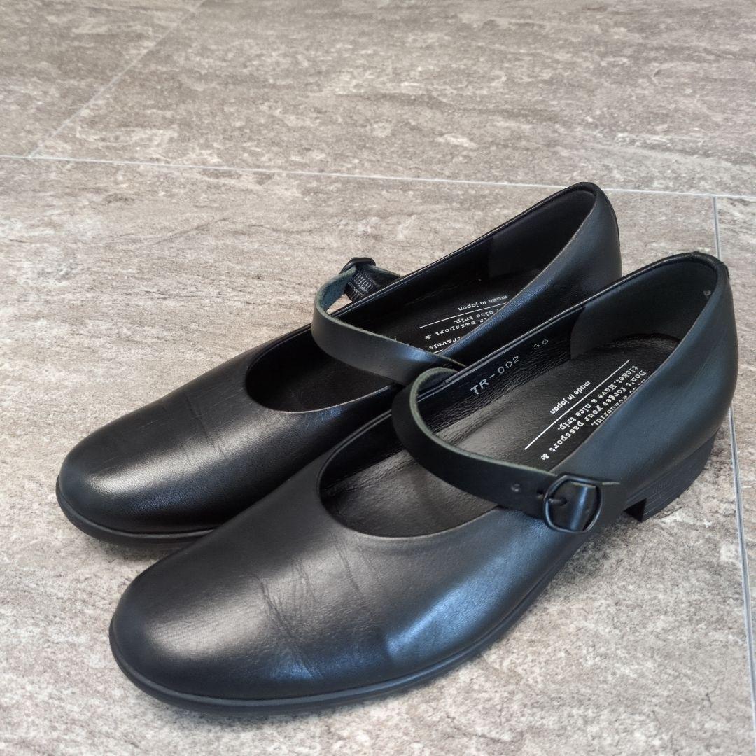 美品！36サイズ　本皮革　chausser トラベルシューズ バイ ショセ