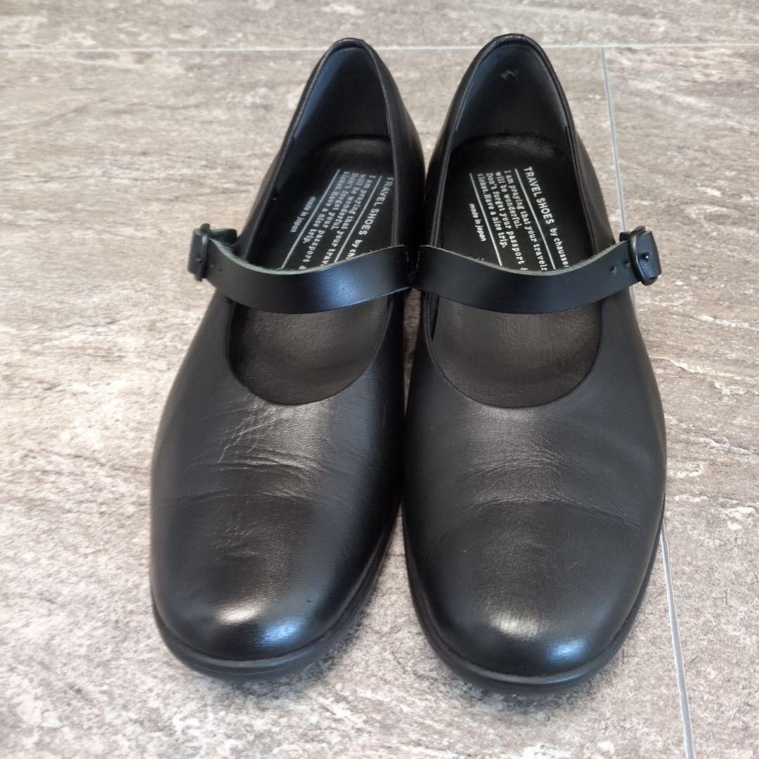 美品！36サイズ　本皮革　chausser トラベルシューズ バイ ショセ