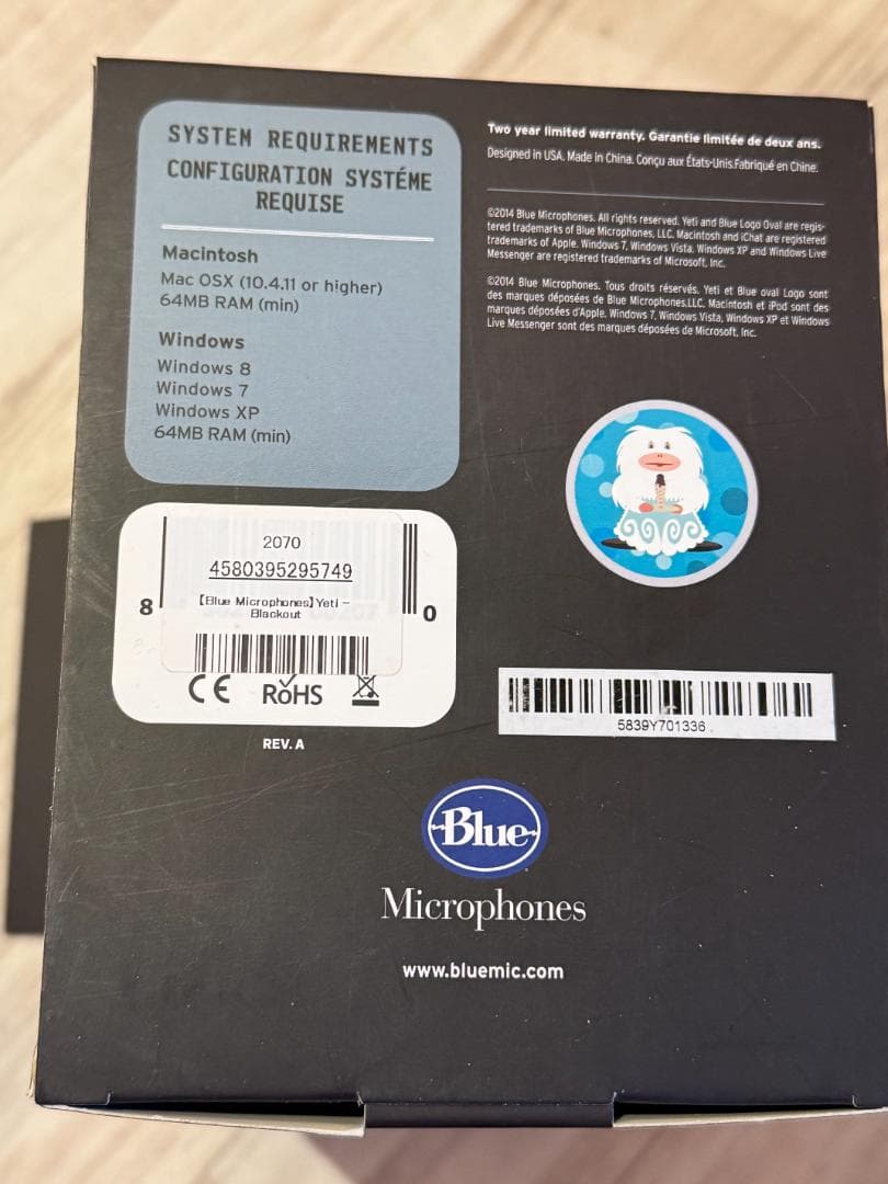 Blue Yeti コンデンサーマイク ブラック