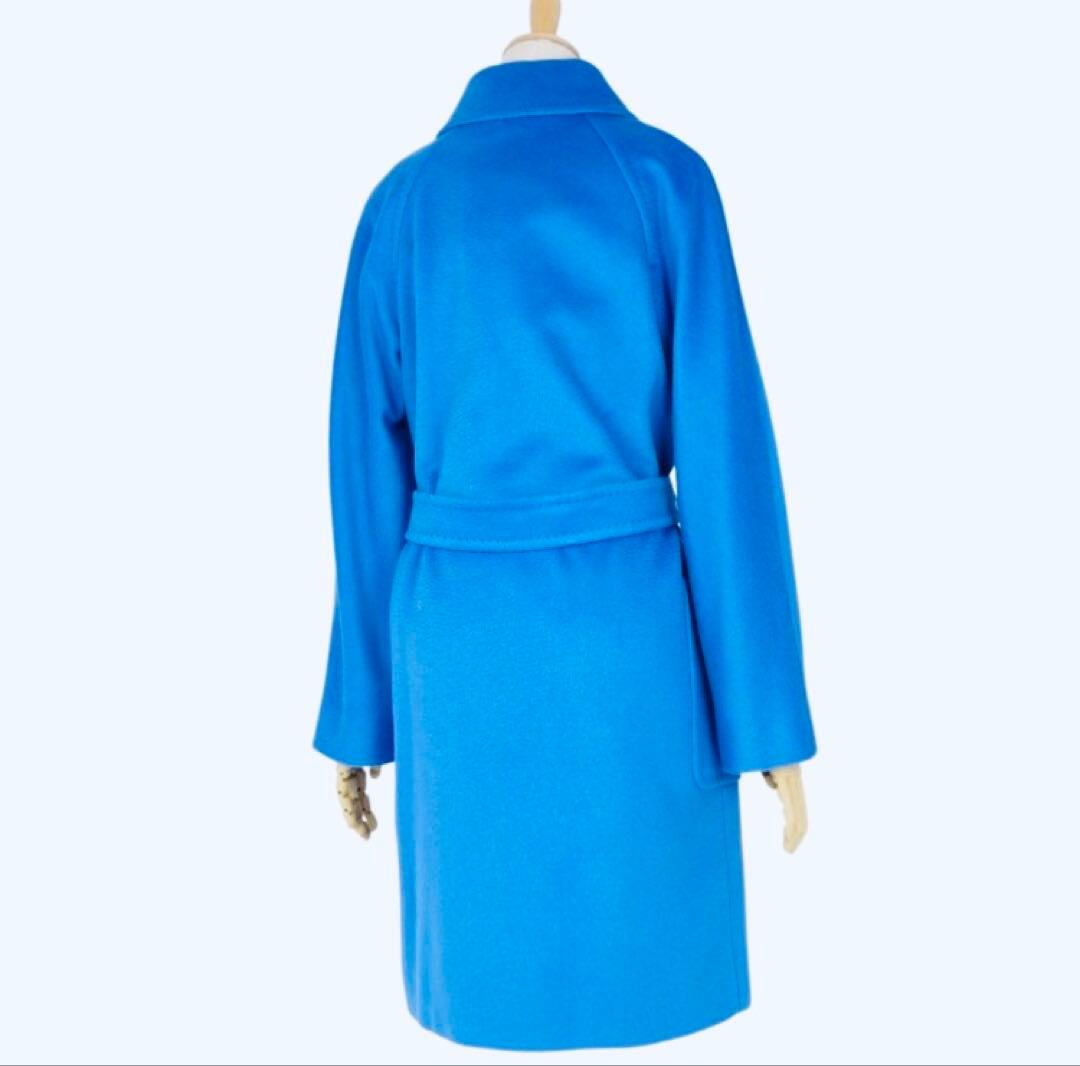 マックスマーラ Max Mara コート ブルー　サイズ38