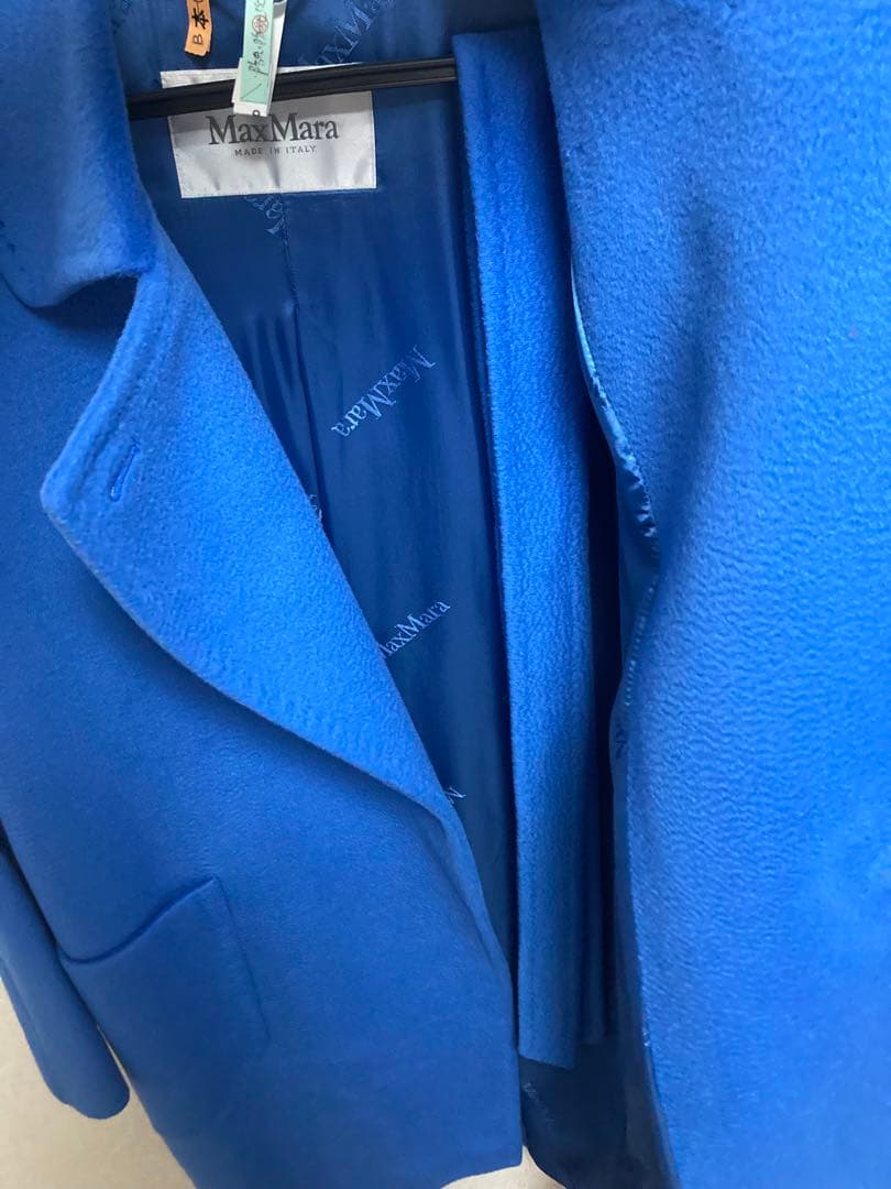 マックスマーラ Max Mara コート ブルー　サイズ38