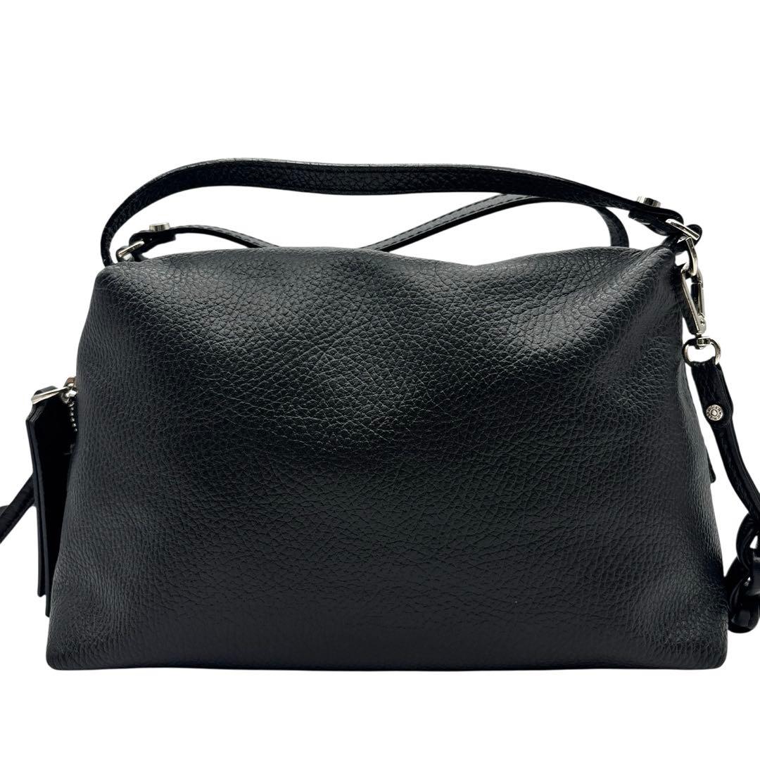 美品◎ ジャンニキャリーニ アリファ 2way 斜めがけ可 ショルダーバッグ 黒