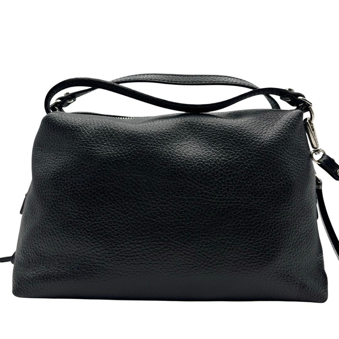 美品◎ ジャンニキャリーニ アリファ 2way 斜めがけ可 ショルダーバッグ 黒