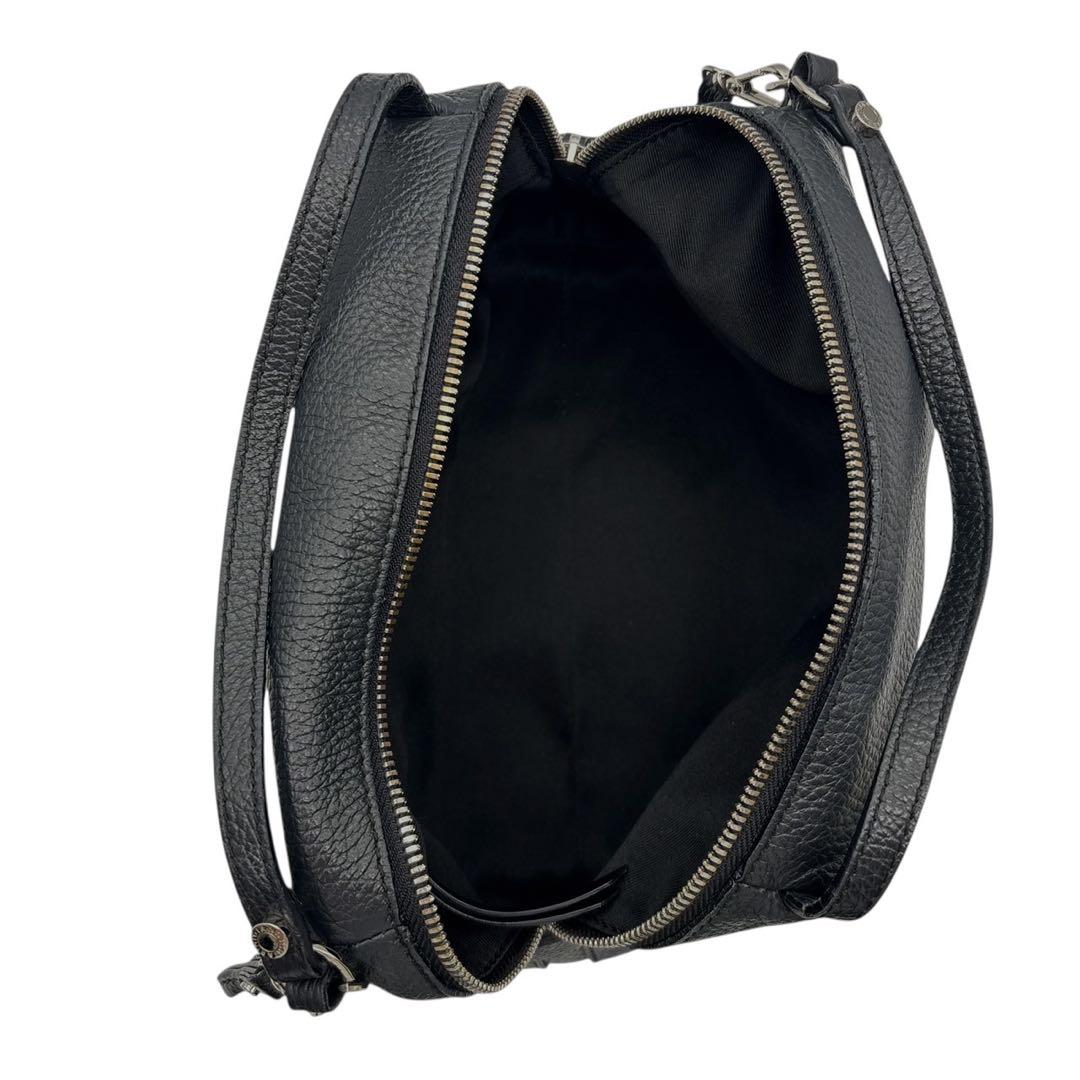 美品◎ ジャンニキャリーニ アリファ 2way 斜めがけ可 ショルダーバッグ 黒