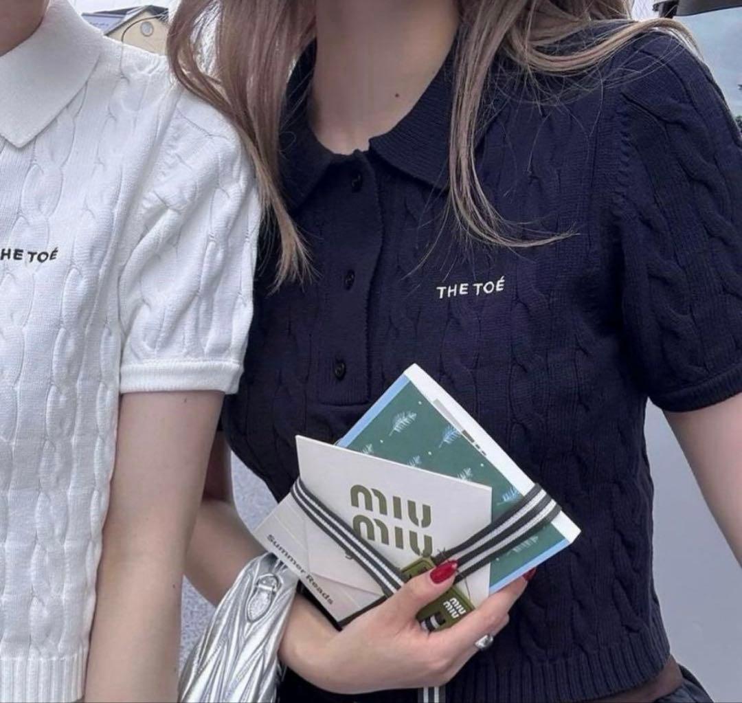 完売 The toe HERALD SHORT SLEEVE POLO KNIT