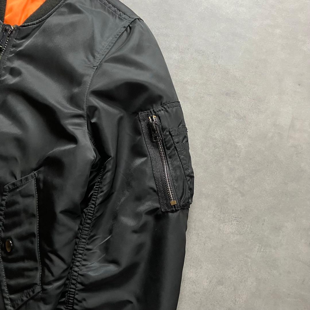 00s alpha MA-1 短丈 フライト ボンバー ジャケット y2k