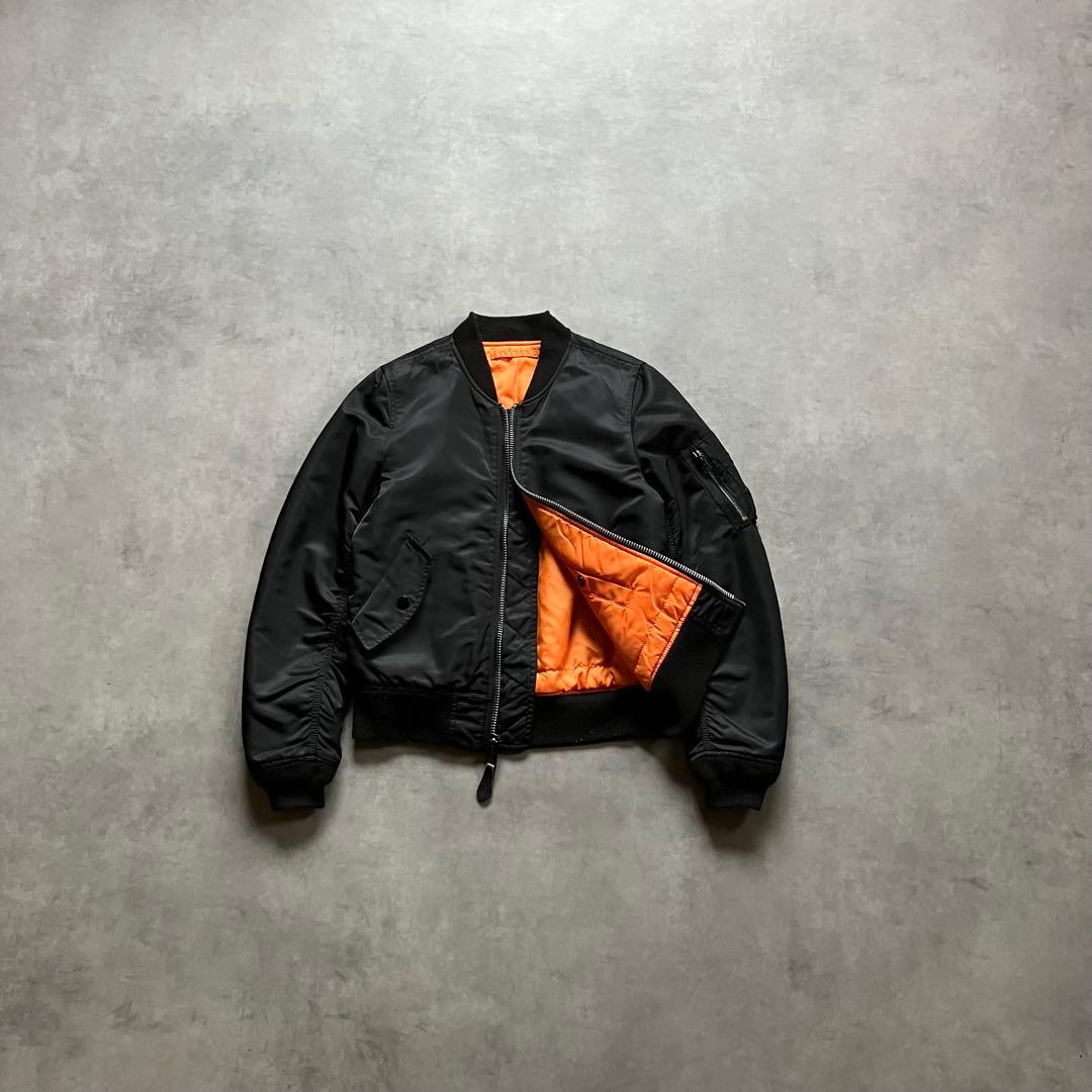 00s alpha MA-1 短丈 フライト ボンバー ジャケット y2k