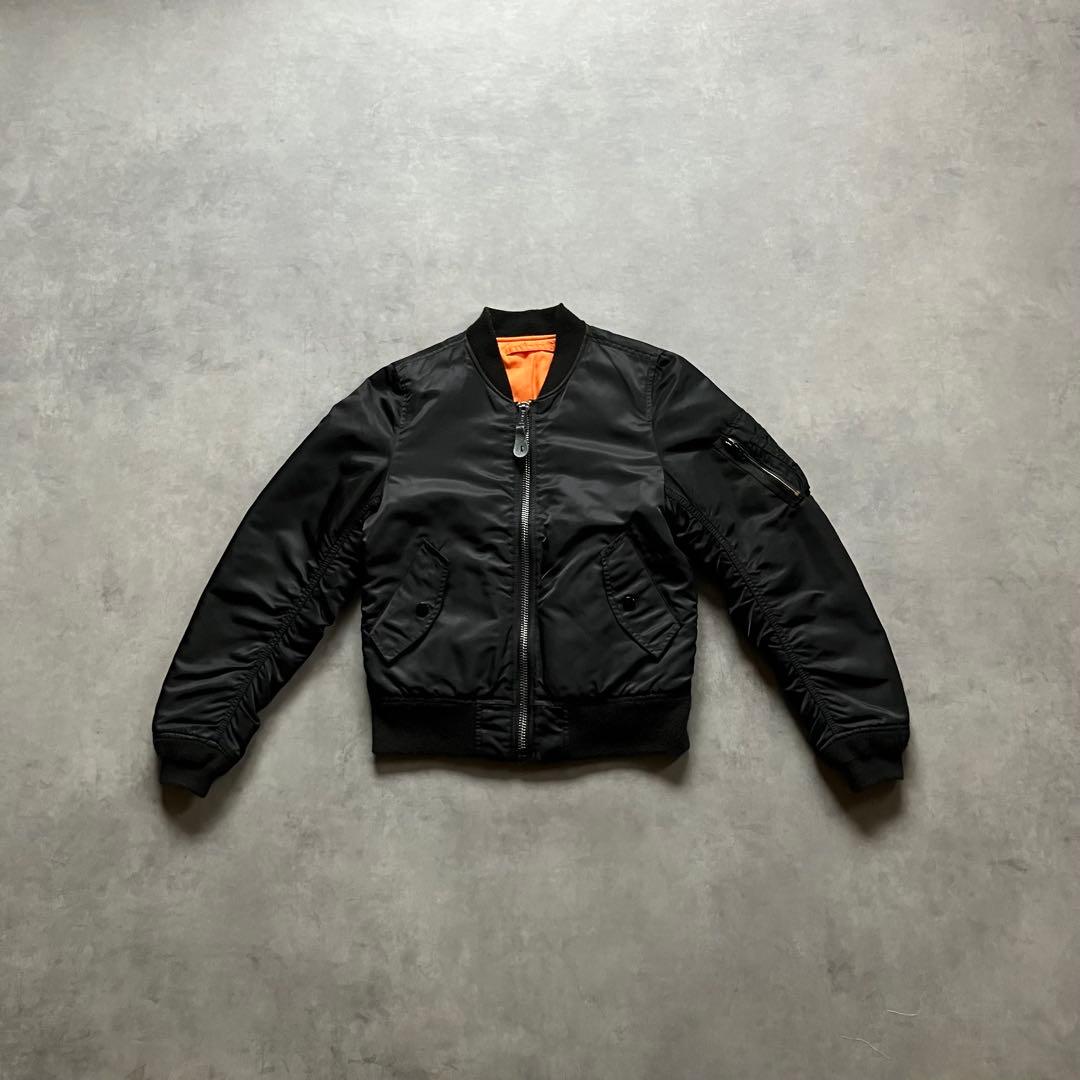 00s alpha MA-1 短丈 フライト ボンバー ジャケット y2k
