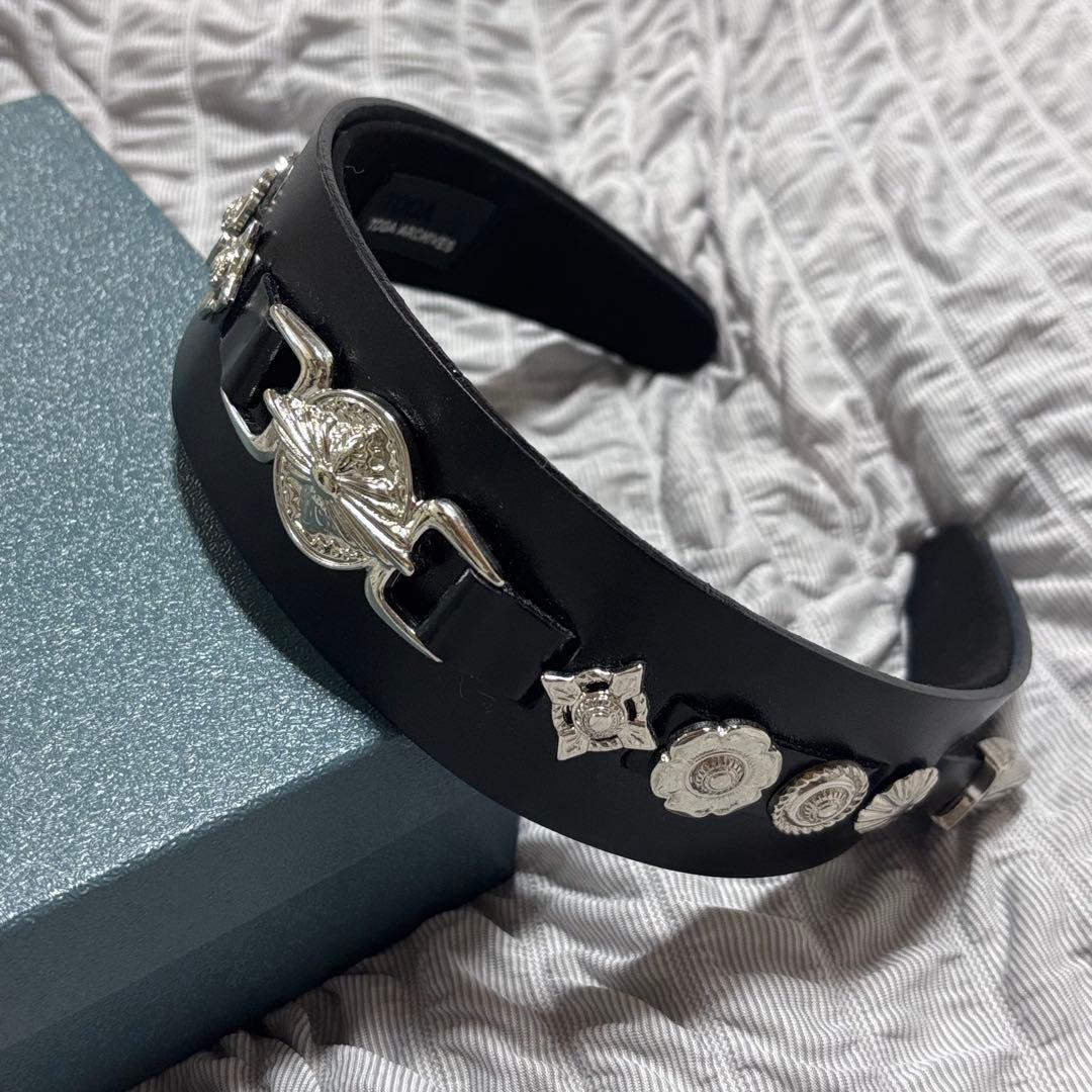 TOGA TOO Leather headband 2 カチューシャ