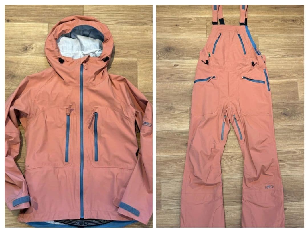 【美品】H.I.D ウェア ジャケットM ビブパンツS 上下セット 25-26