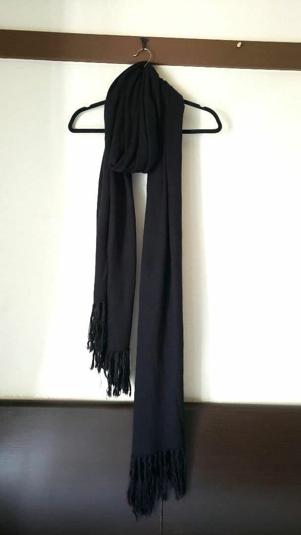 ナイン　ブラック超ロングマフラー