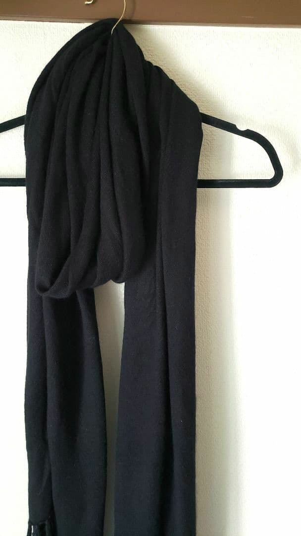 ナイン　ブラック超ロングマフラー