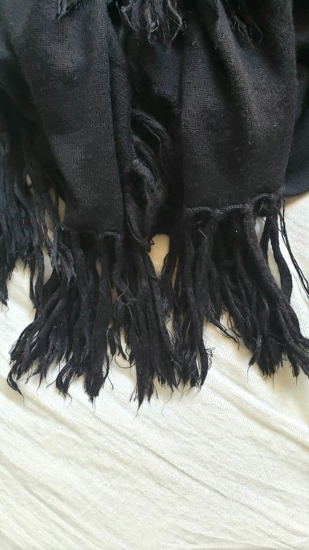 ナイン　ブラック超ロングマフラー