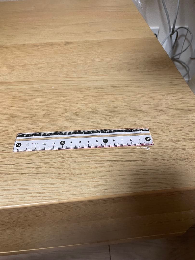 リフトアップテーブル 引き出し付き ライトブラウン　ニトリ　昇降式テーブル