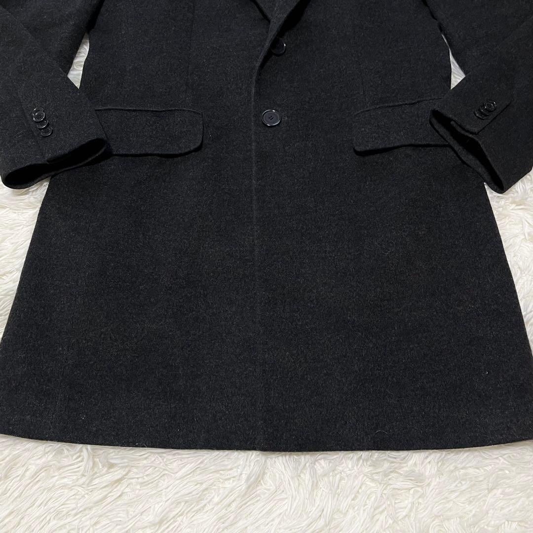 美品✨現行 カシミヤ混 マッキントッシュ チェスターコート M チャコールグレー