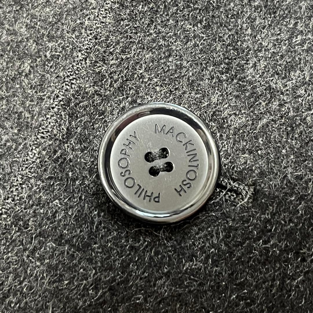 美品✨現行 カシミヤ混 マッキントッシュ チェスターコート M チャコールグレー