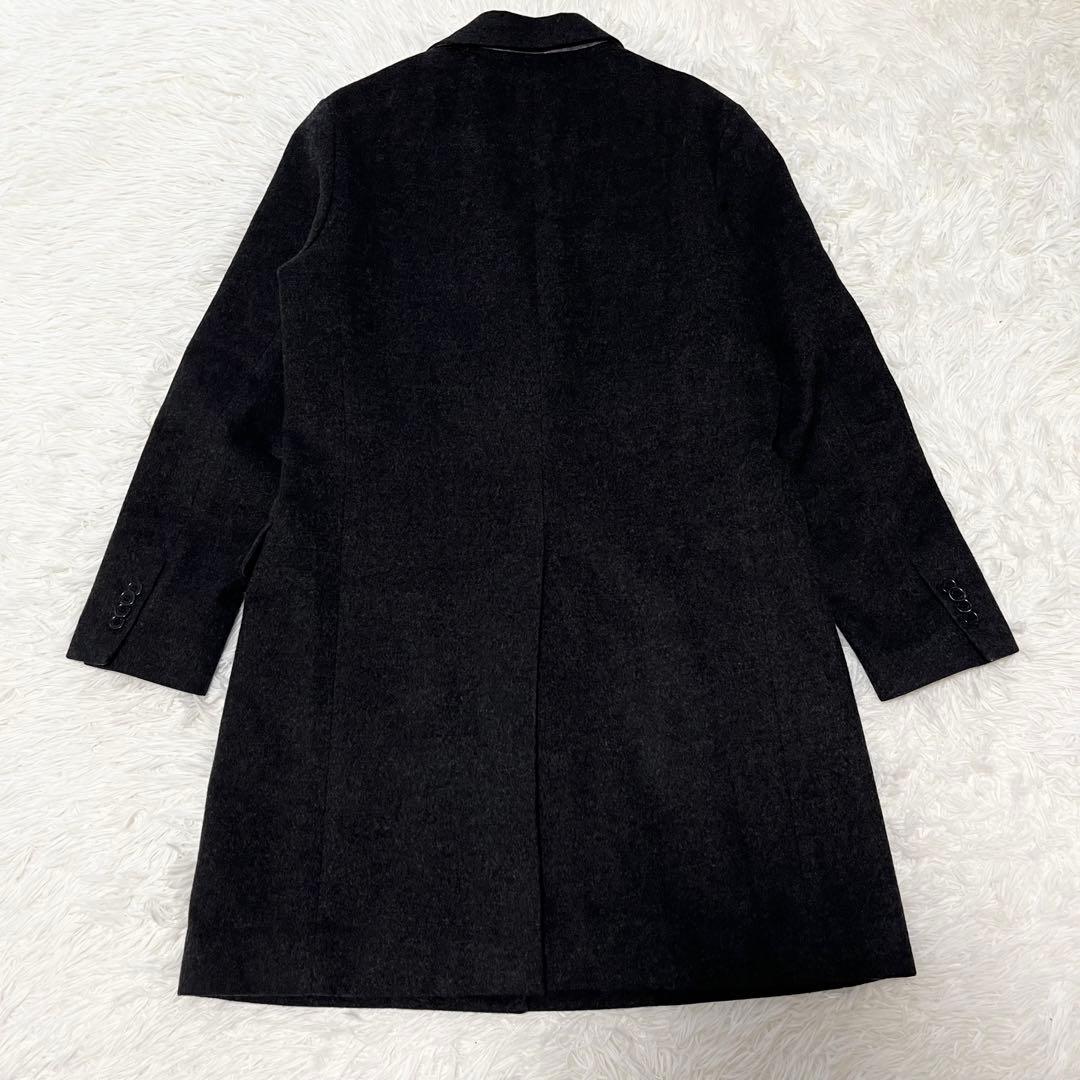 美品✨現行 カシミヤ混 マッキントッシュ チェスターコート M チャコールグレー